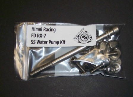 Himni SS Water Pump & Housing Nut & Bolt Kit, 93-99 Mazda RX-7 - Click Image to Close